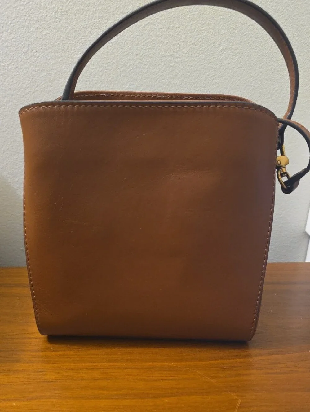 Banana Republic Chestnut Brown Leather Top-Handle Men’s Bag